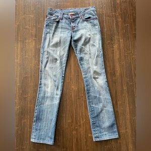 Rock & Republic Straight Leg Blue Jeans, Size 28